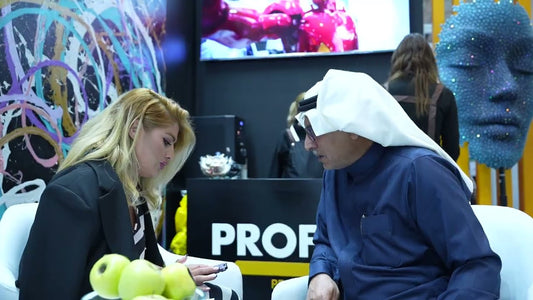 Big 5 Saudi: Sergey Markofken Spin Art with PROFITEC German Eco-Friendly Paints