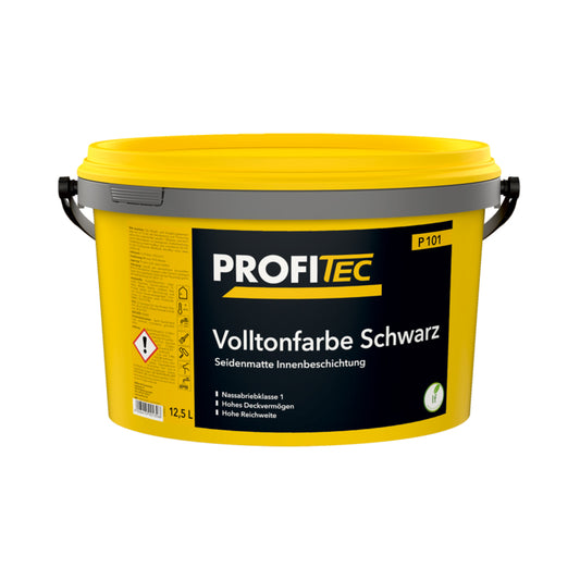 PROFITEC Volltonfarbe Schwarz P101 interior paint in yellow 12.5 L bucket