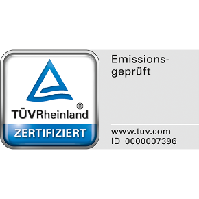 All products with this label do not release any harmful fumes; furthermore, they are regularly monitored according to the TÜV Rheinland Group standard.